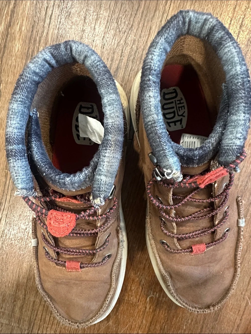 Hey Dude-Men's Brown Lace-Up Casual Boots - Comfortable Everyday Wear